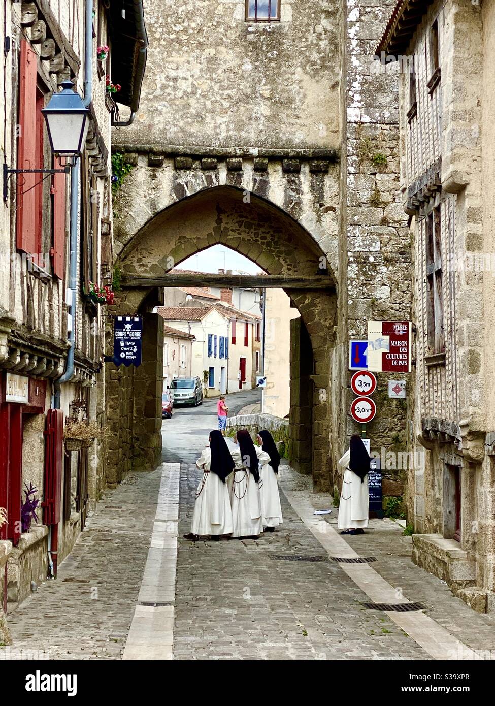 Nuns on walkabout - Smartphone Captured Stock Image