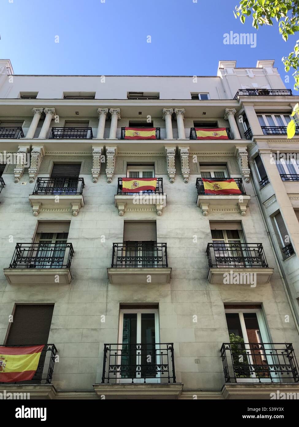 Madrid spanish flags hires stock photography and images Alamy