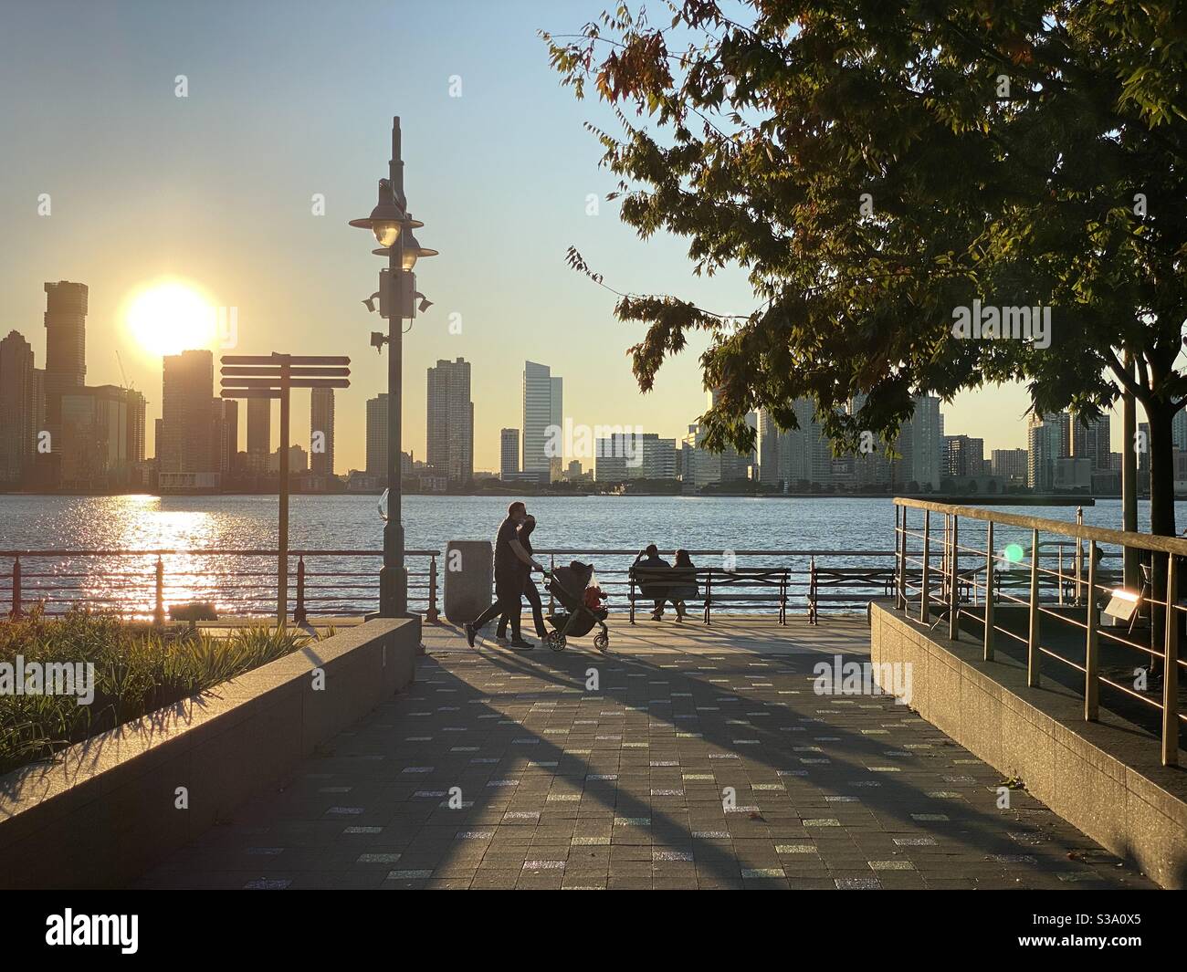 Evening Walk in Tribeca, New York City - Smartphone Captured Stock Image