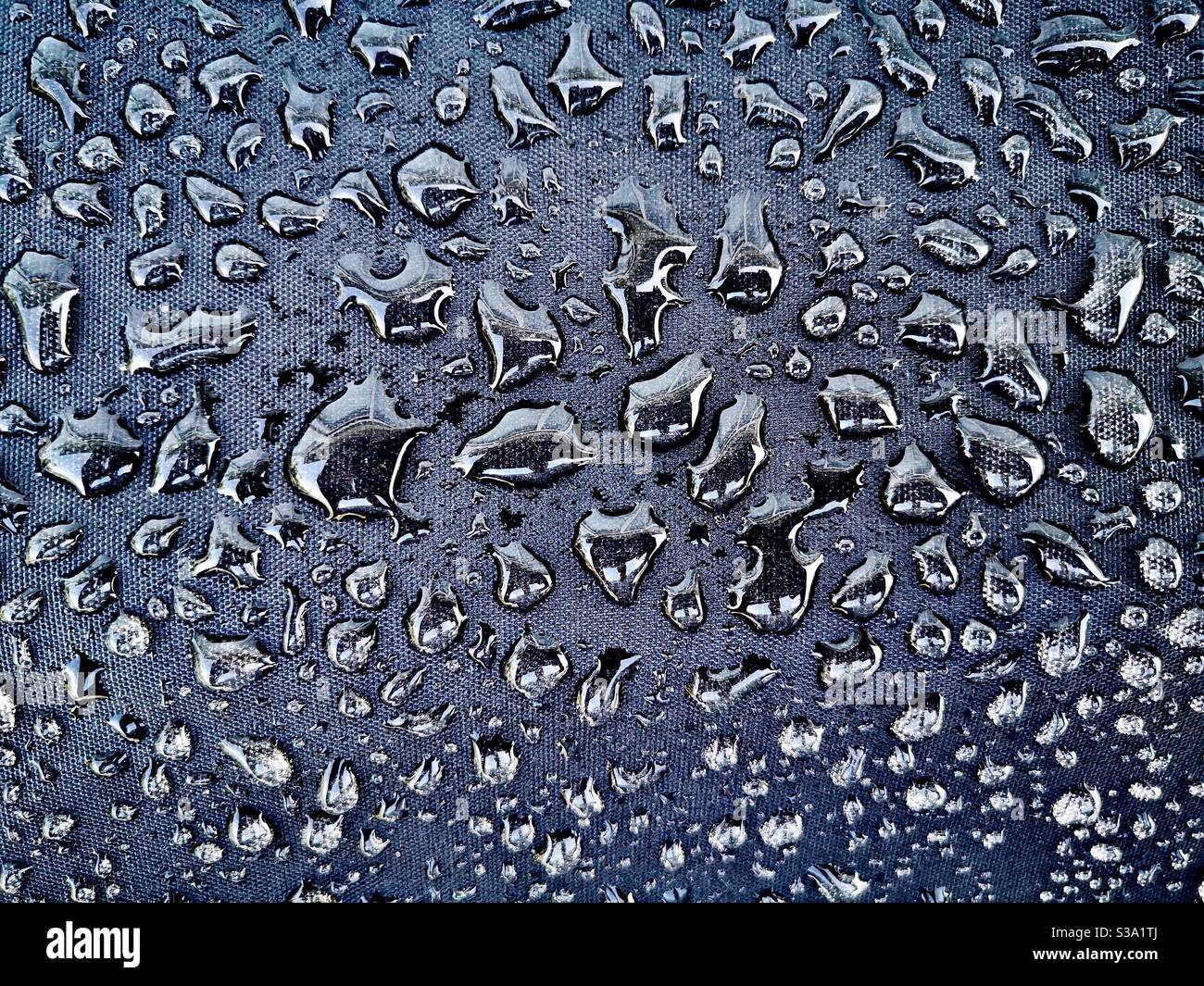 Rain drops patterns. Stock Photo