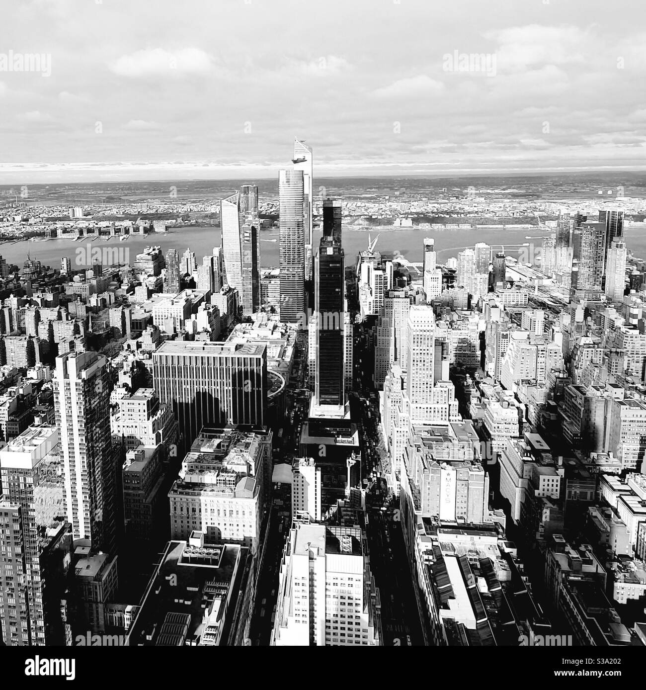 NYC Skyline from Empire State Building Stock Photo