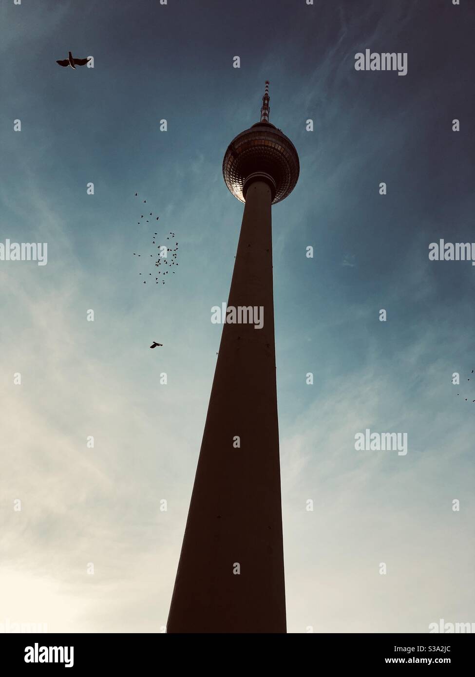 Berliner Fernsehturm (Berlin Television Tower) Stock Photo