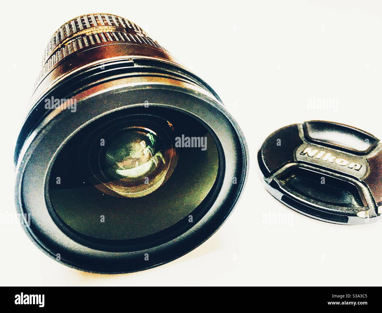 Nikon 24-70mm f2.8 F mount zoom lens - Smartphone Captured Stock Image