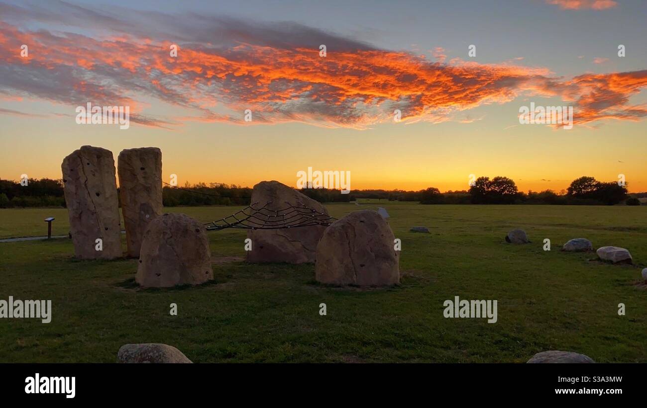 Cherry Orchard Jubilee Park Stock Photo Alamy