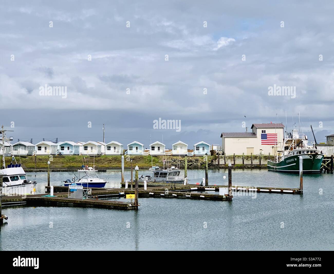 Westport WA Marina and cottages Stock Photo Alamy