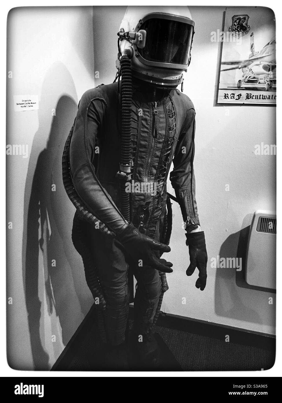 Russian airforce high altitude flight suit - Smartphone Captured Stock Image