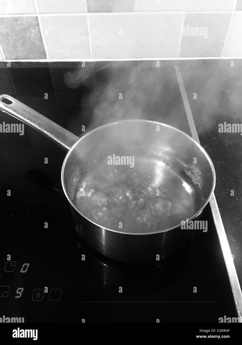 Pan in the boil Stock Photo