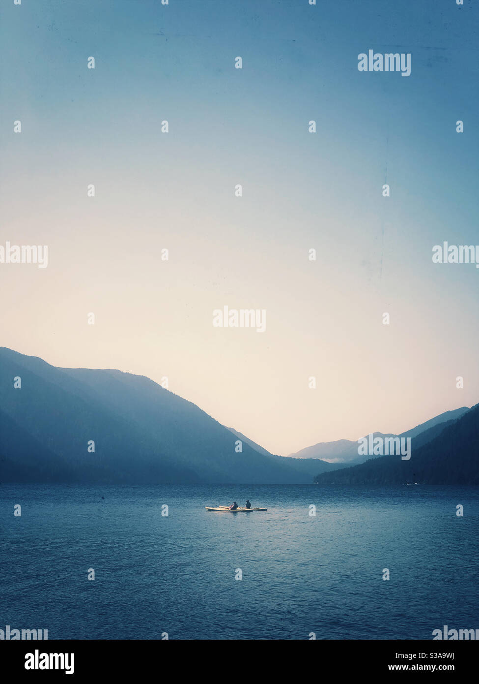Crescent Lake in Olympic National Park - Smartphone Captured Stock Image