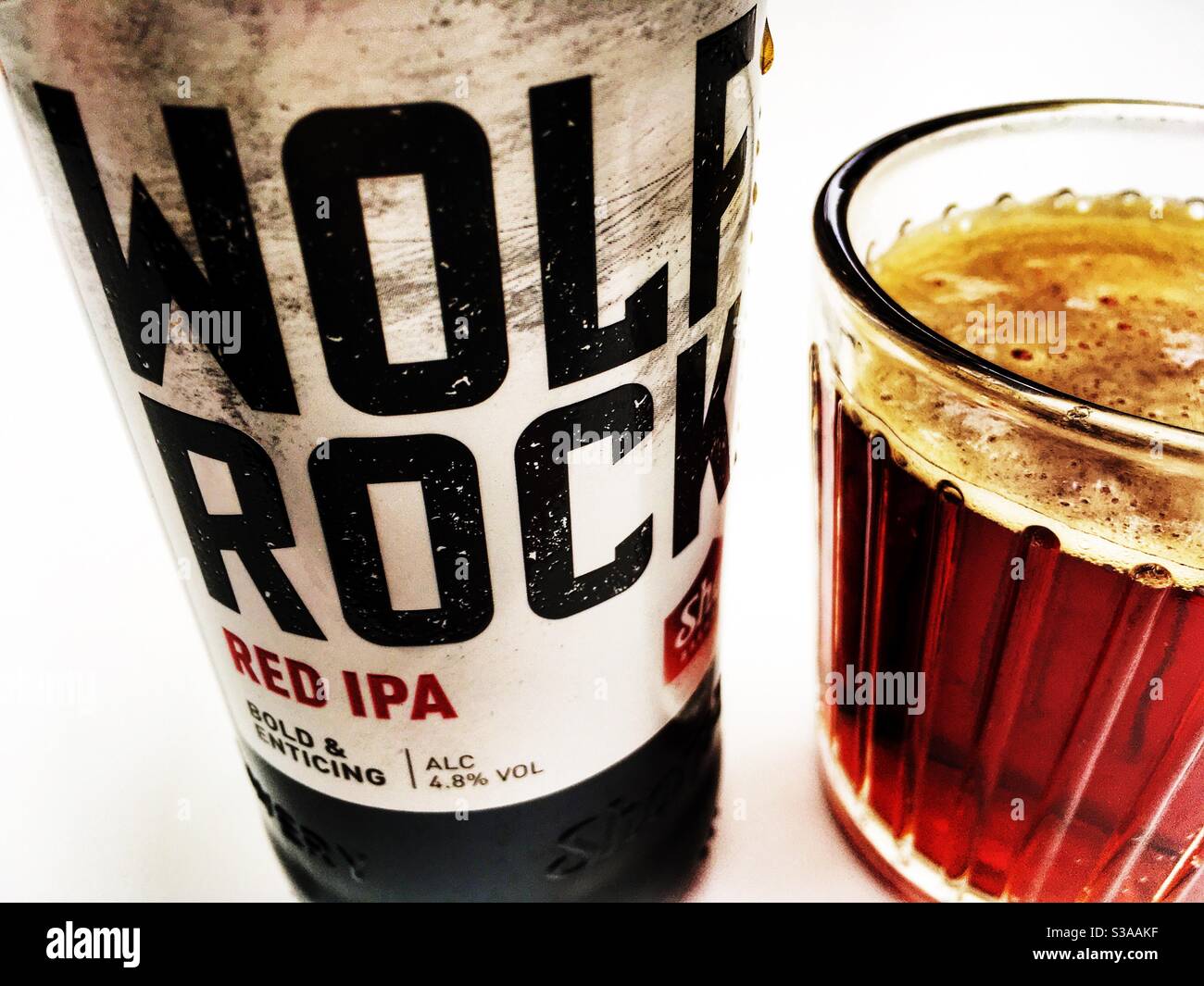 Wolf Rock beer - Smartphone Captured Stock Image