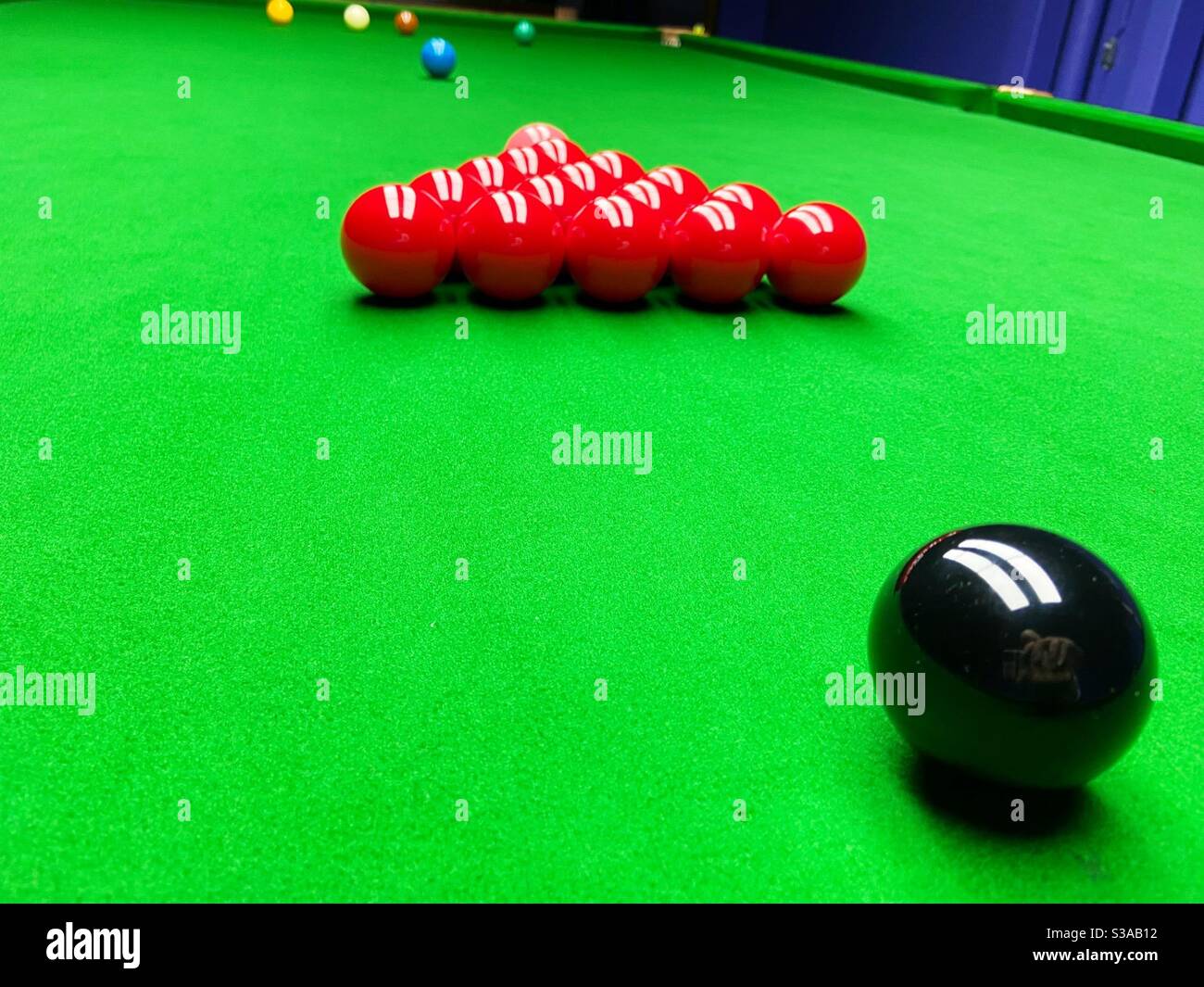 Snooker - Smartphone Captured Stock Image