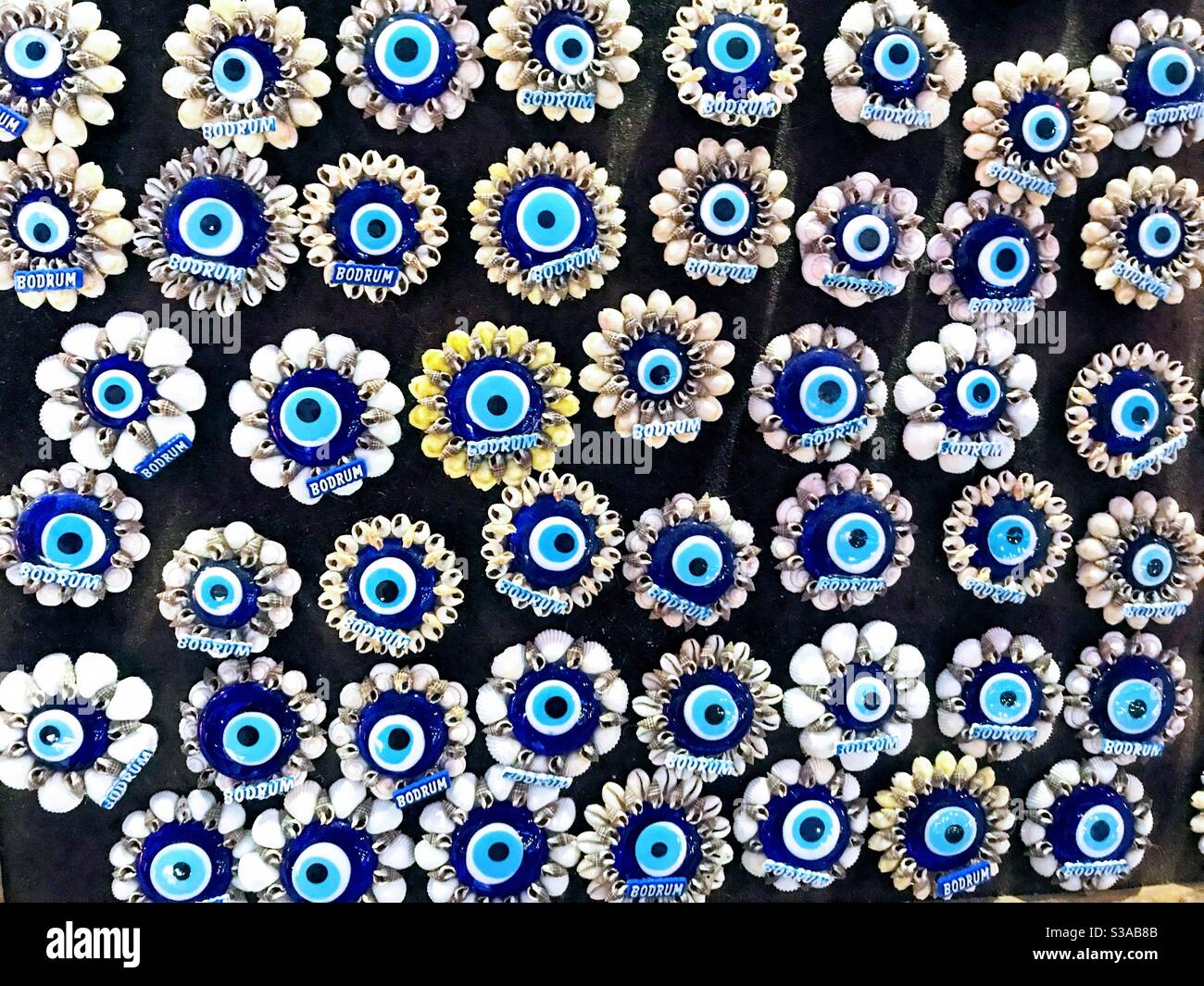 Nazar boncuk blue eye Stock Photo - Alamy