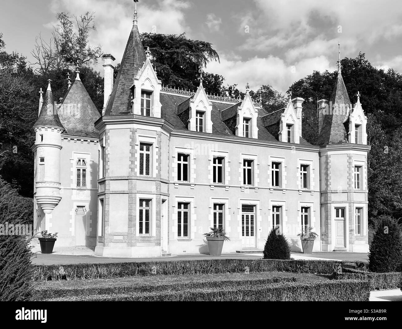 French château - Smartphone Captured Stock Image