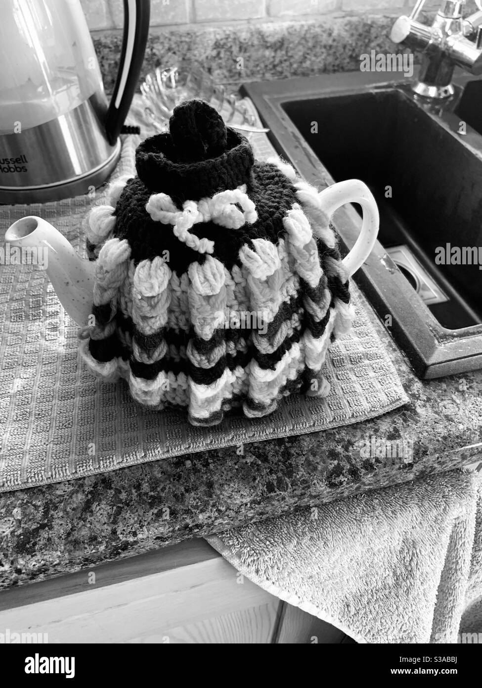 Retro tea cosy Stock Photo Alamy