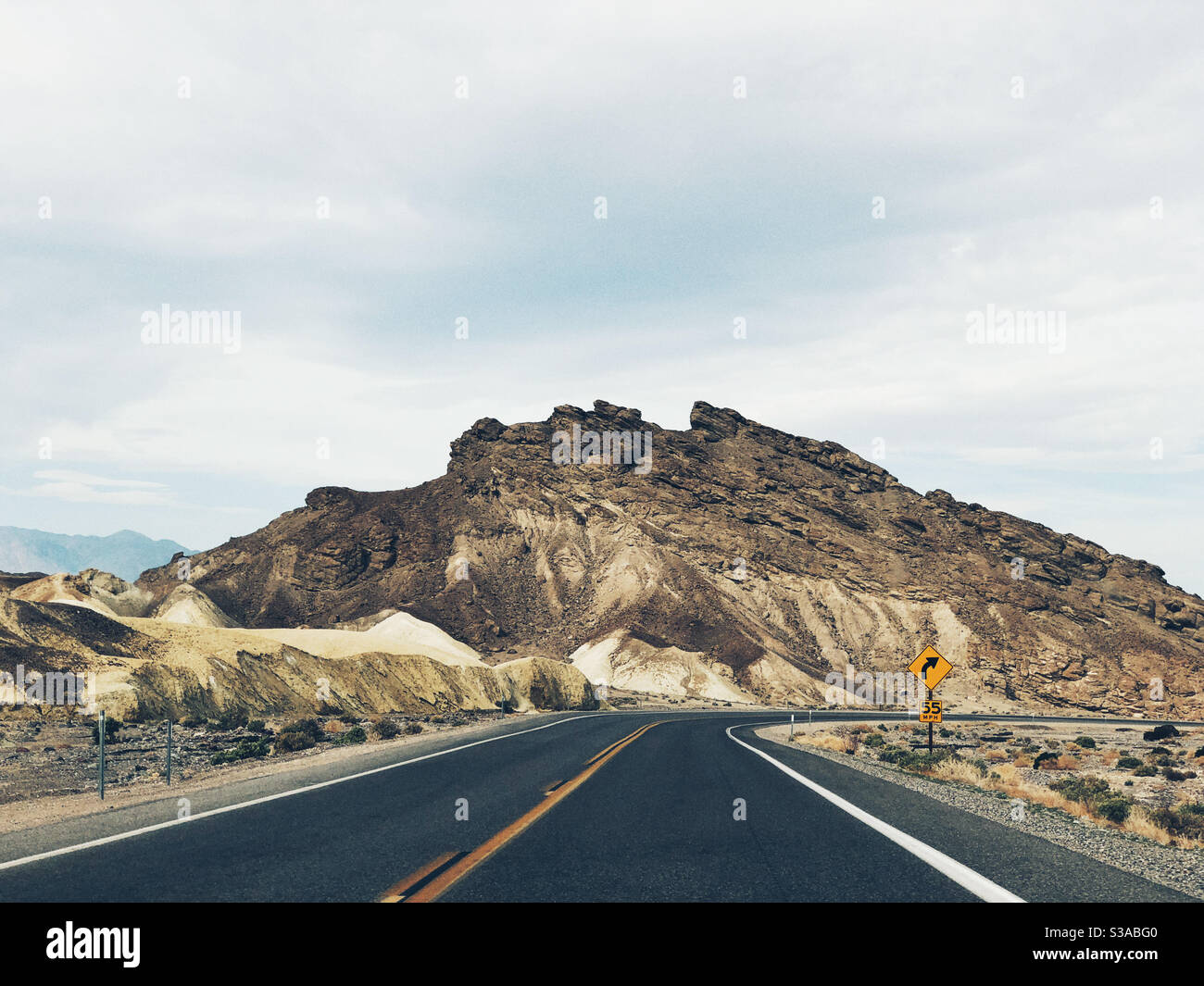 Road to Zabriskie Point - Smartphone Captured Stock Image