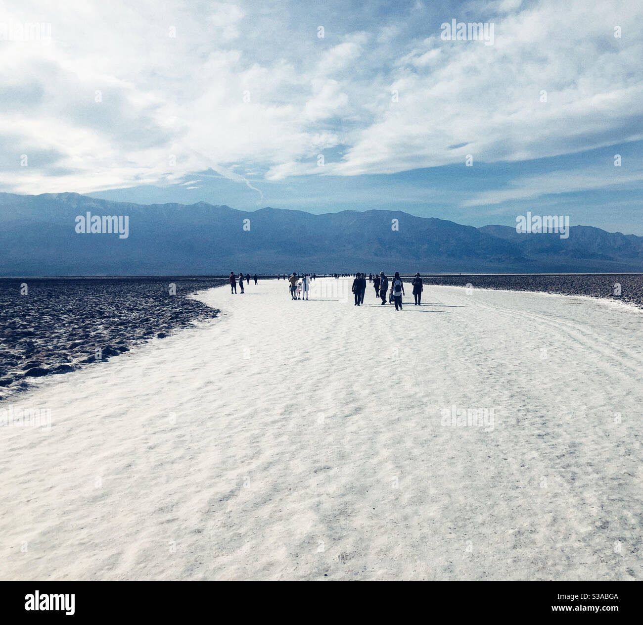 Death valley salt flats people hi-res stock photography and images - Alamy