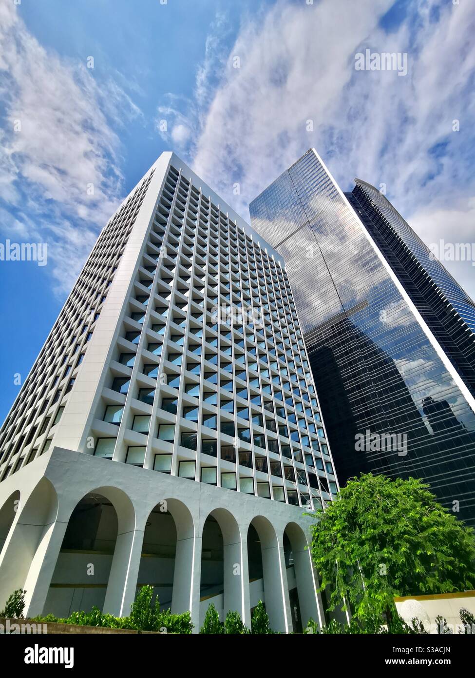 skyscrapers in Hong kong. - Smartphone Captured Stock Image skyscrapers in Hong kong. - Smartphone Captured Stock Image