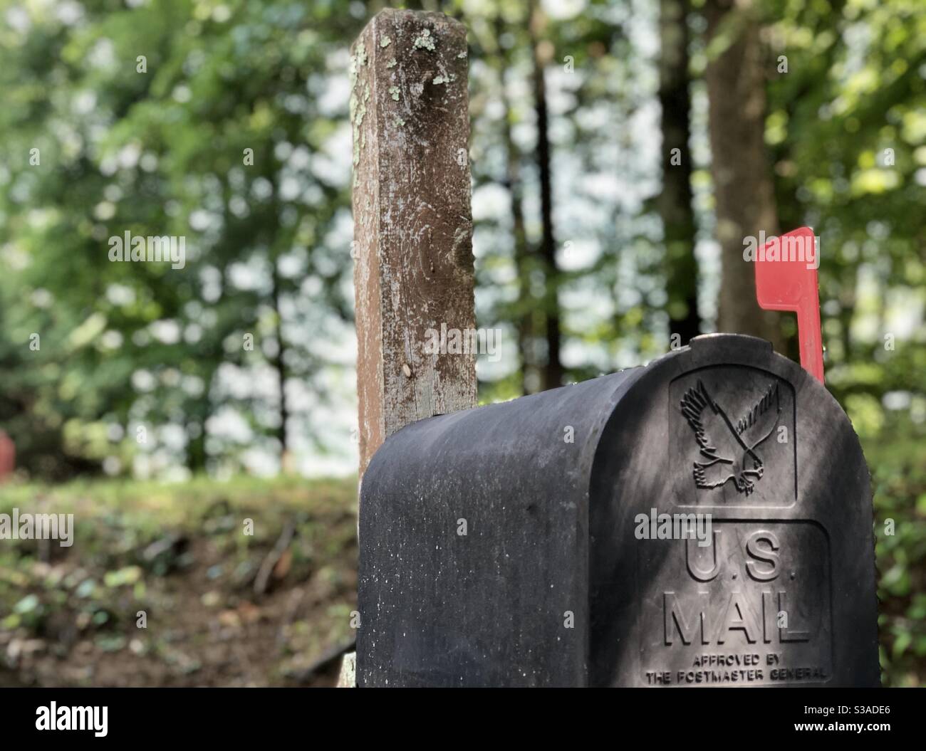 Residential mailbox, voting by absentee ballot in presidential election - Smartphone Captured Stock Image