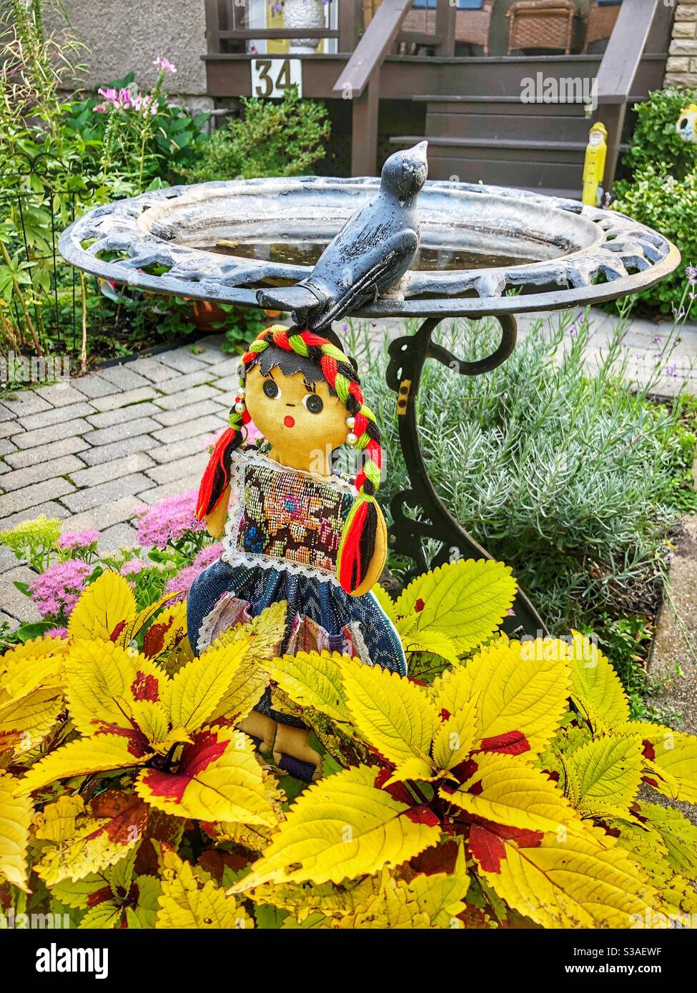 Garden decorations. - Smartphone Captured Stock Image