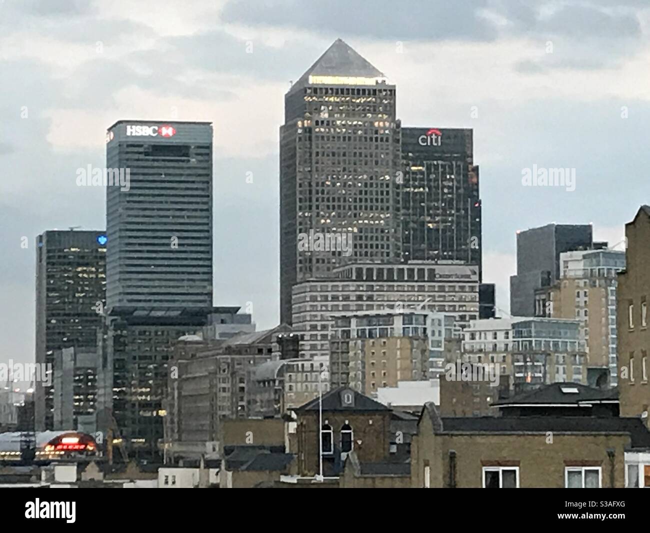 East London, Canary Wharf, tall buildings Stock Photo - Alamy