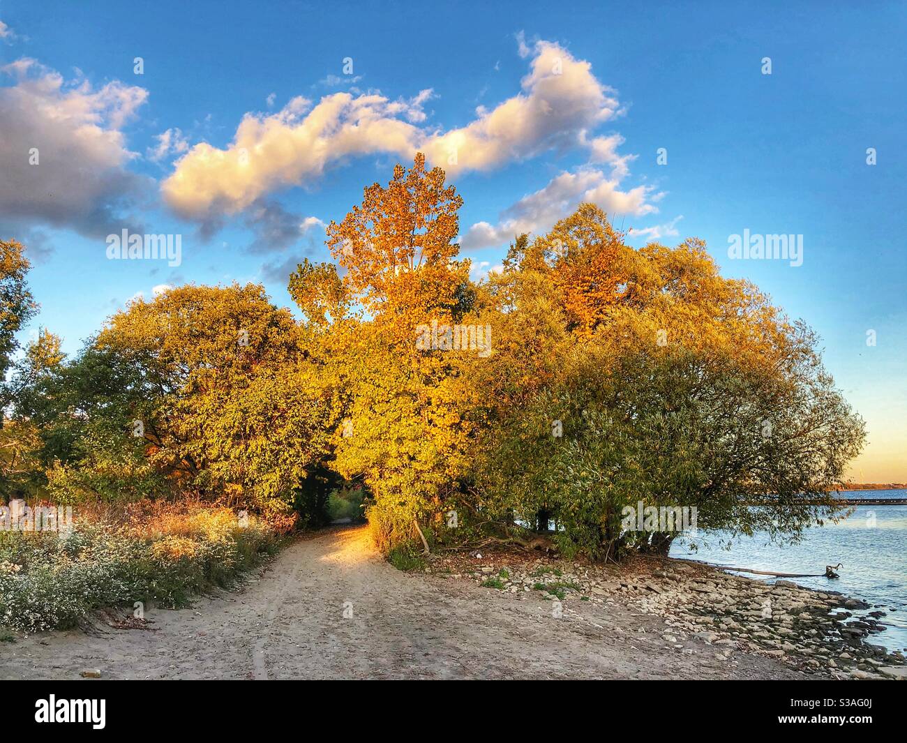 The golden glow of sky and sand hi-res stock photography and images - Alamy