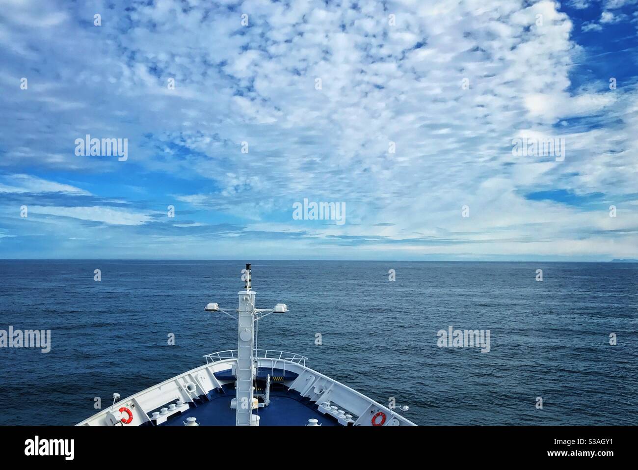 Cruise ship sailing in the North Sea. - Smartphone Captured Stock Image