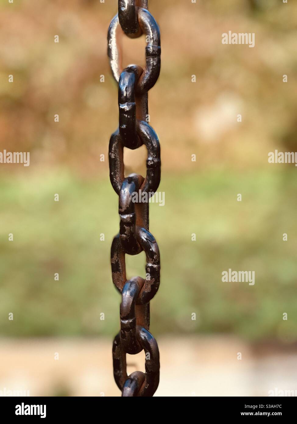 the old black chain - Smartphone Captured Stock Image