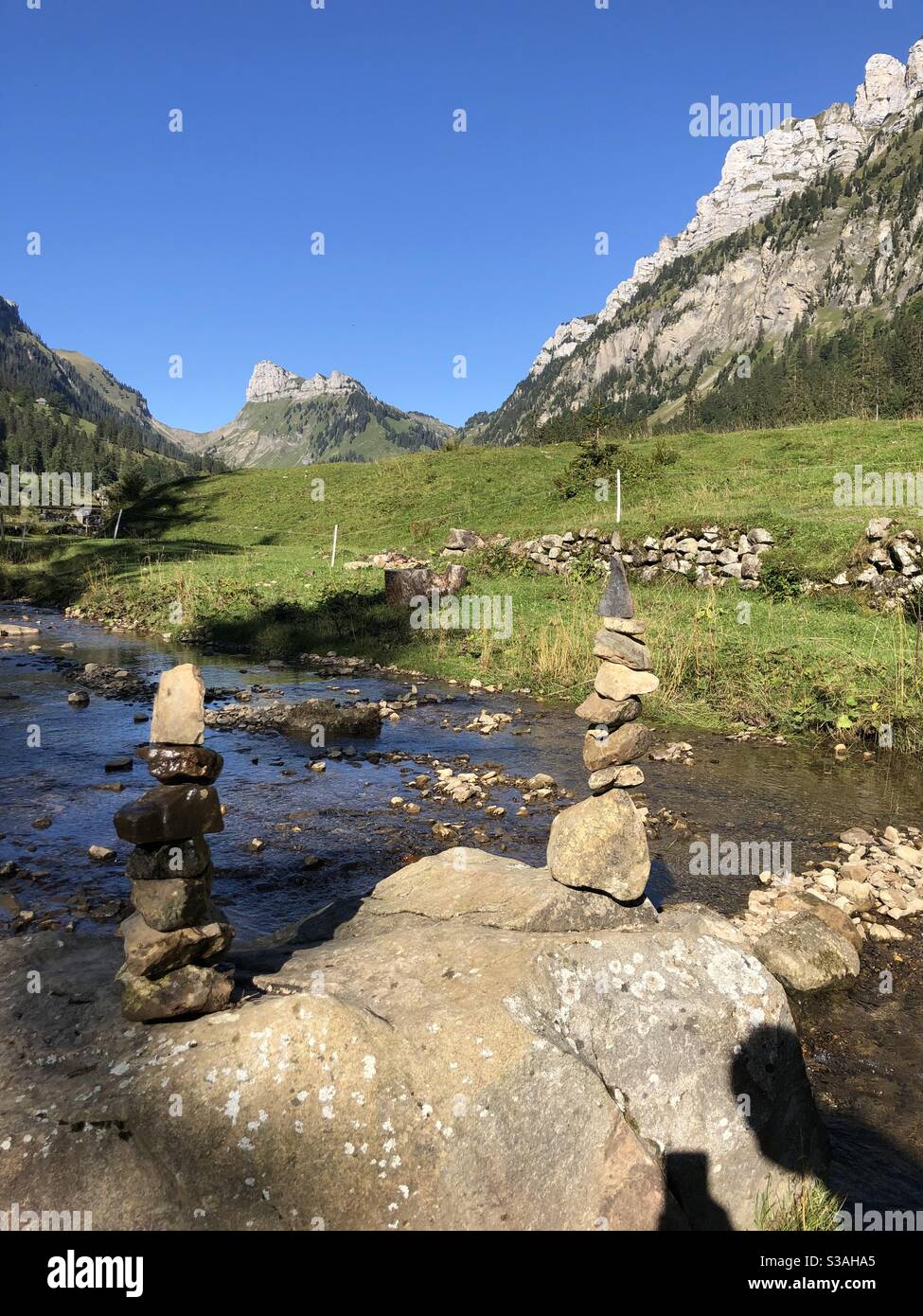 Beauty of a Swiss nature. Stock Photo