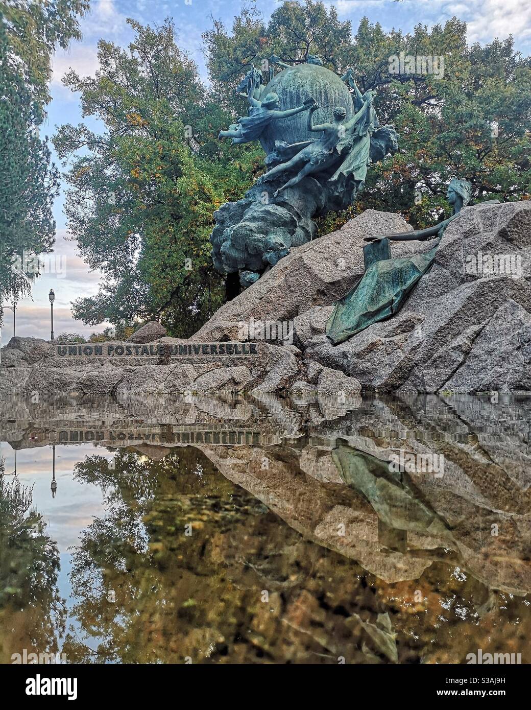 Universal Postal Union monument, Bern, Switzerland - Smartphone Captured Stock Image