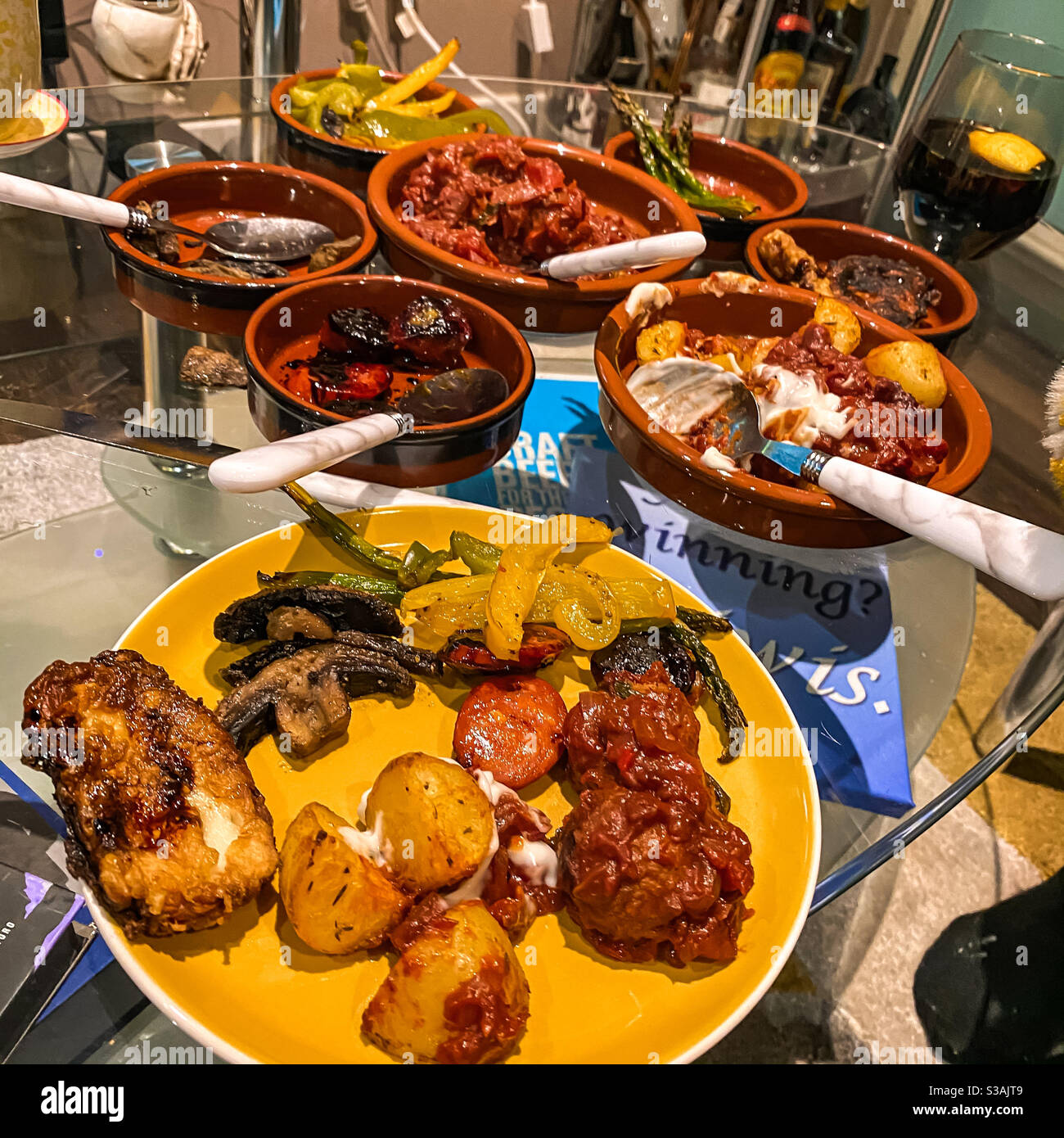 Home made tapas Stock Photo - Alamy