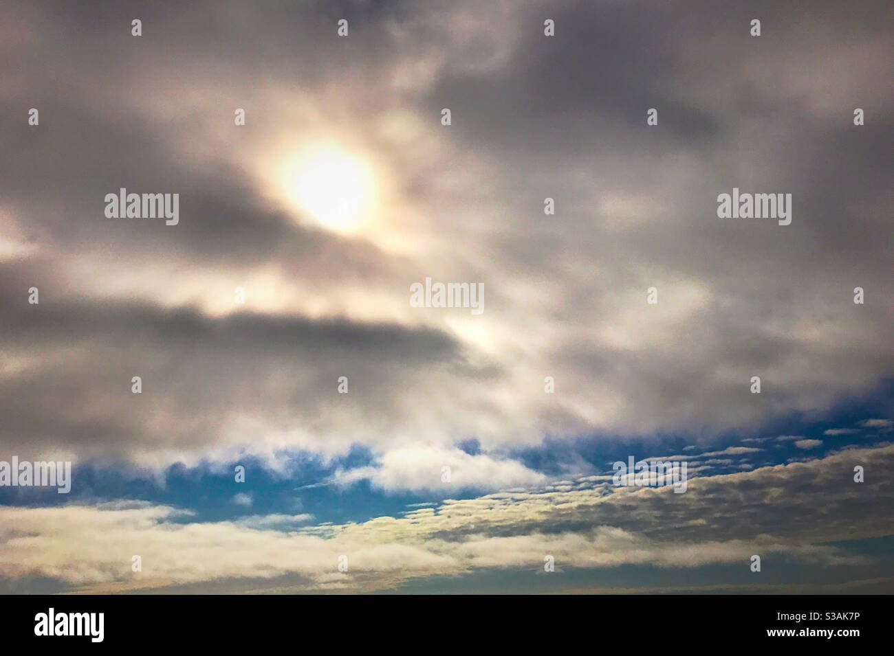 Sunset over Norwegian Sea. - Smartphone Captured Stock Image