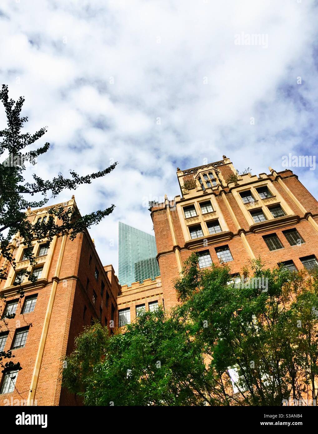Tudor city is a residential complex located between first and 2nd Ave. in Midtown Manhattan, NYC, USA - Smartphone Captured Stock Image