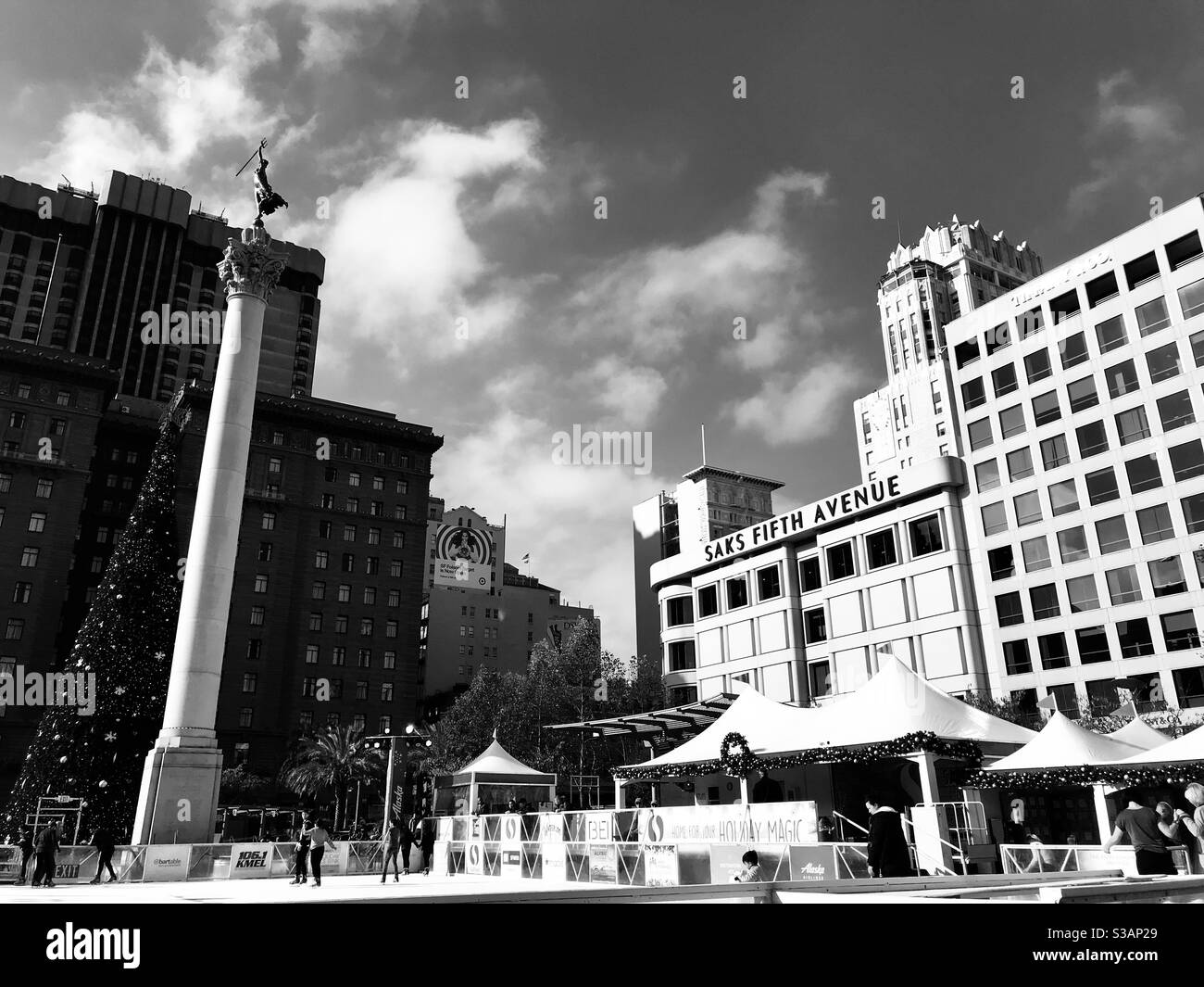 Downtown Holidays Stock Photo