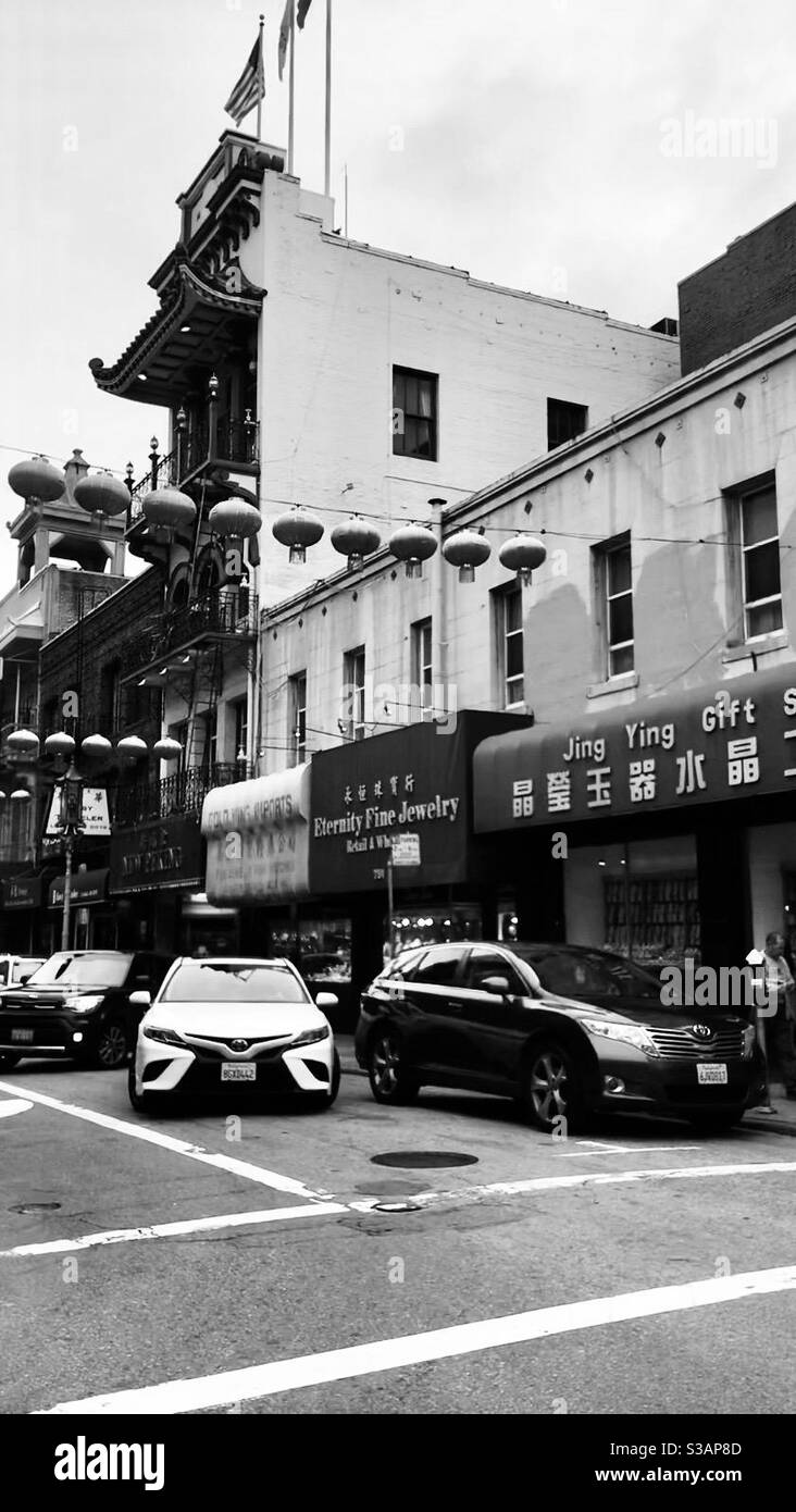 chinatown street view Stock Photo