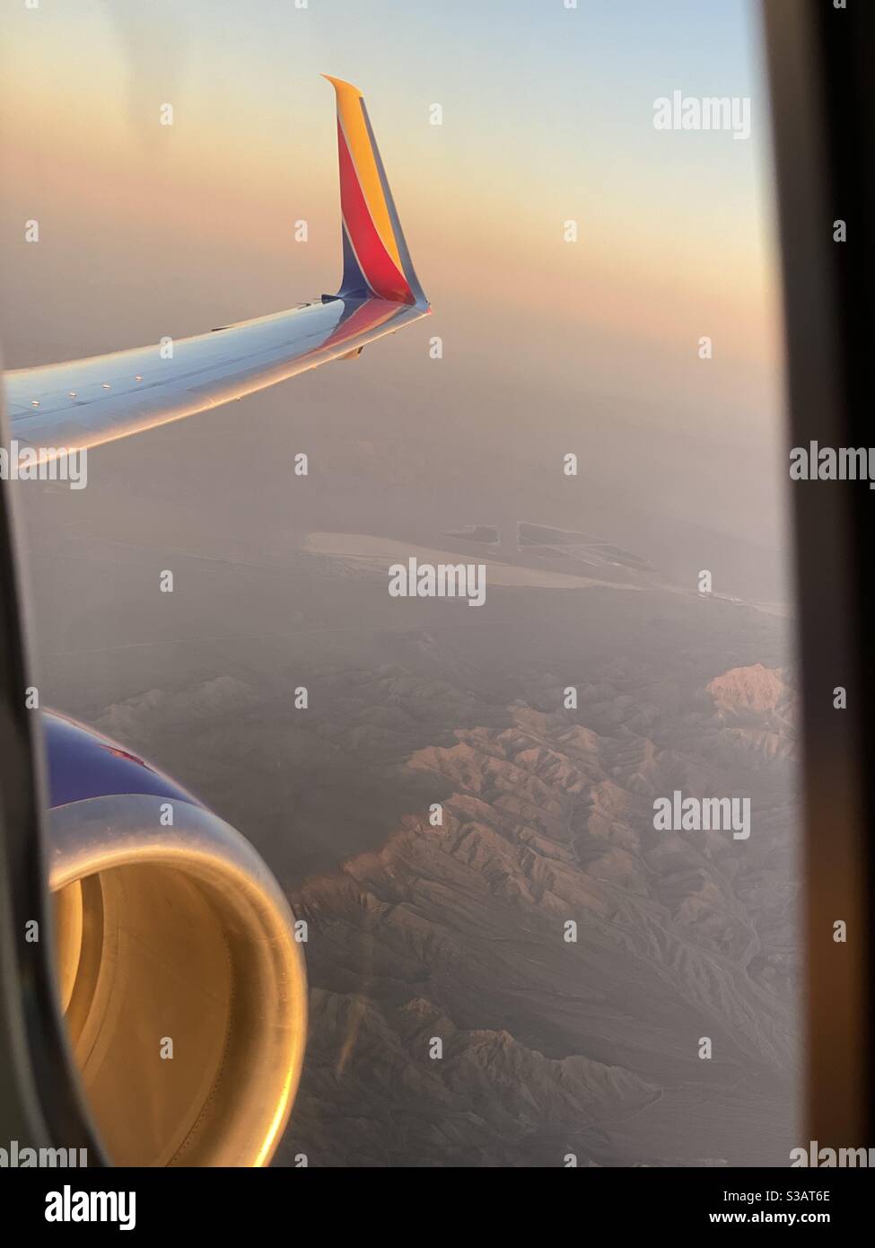 Picture from window on Southwest flight from Las Vegas, NV to Reno, NV