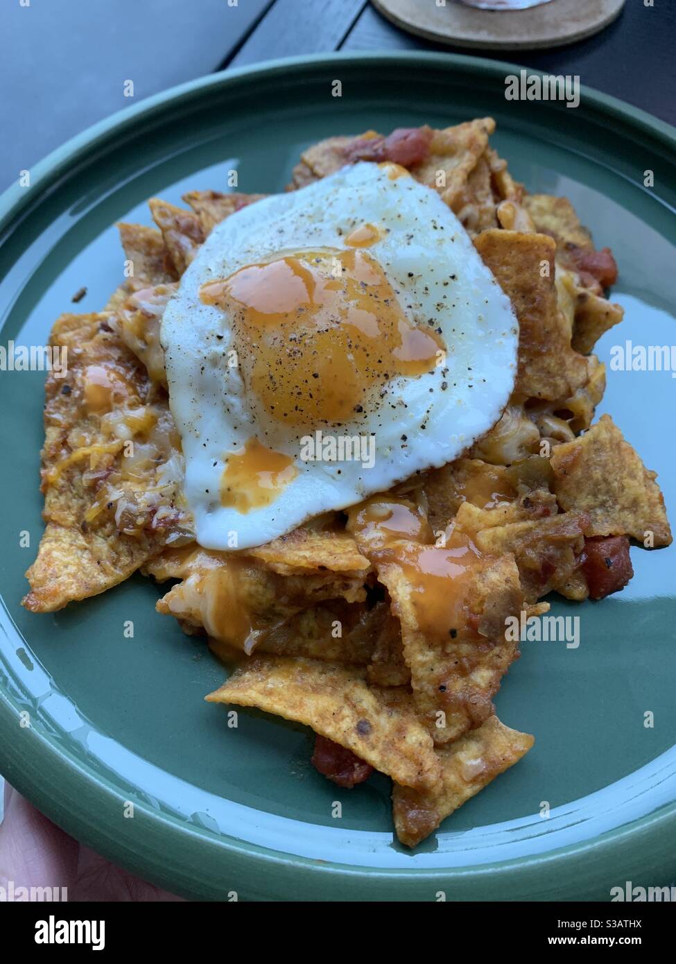 Chilaquiles - Smartphone Captured Stock Image