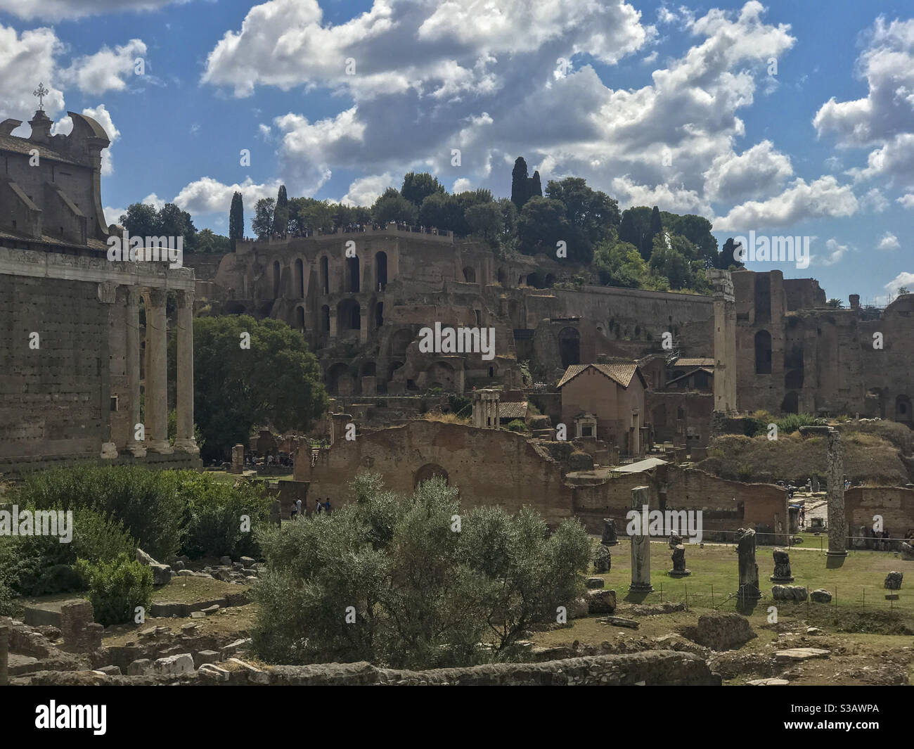 View of the Forum Romanum in Rome Stock Photo Alamy