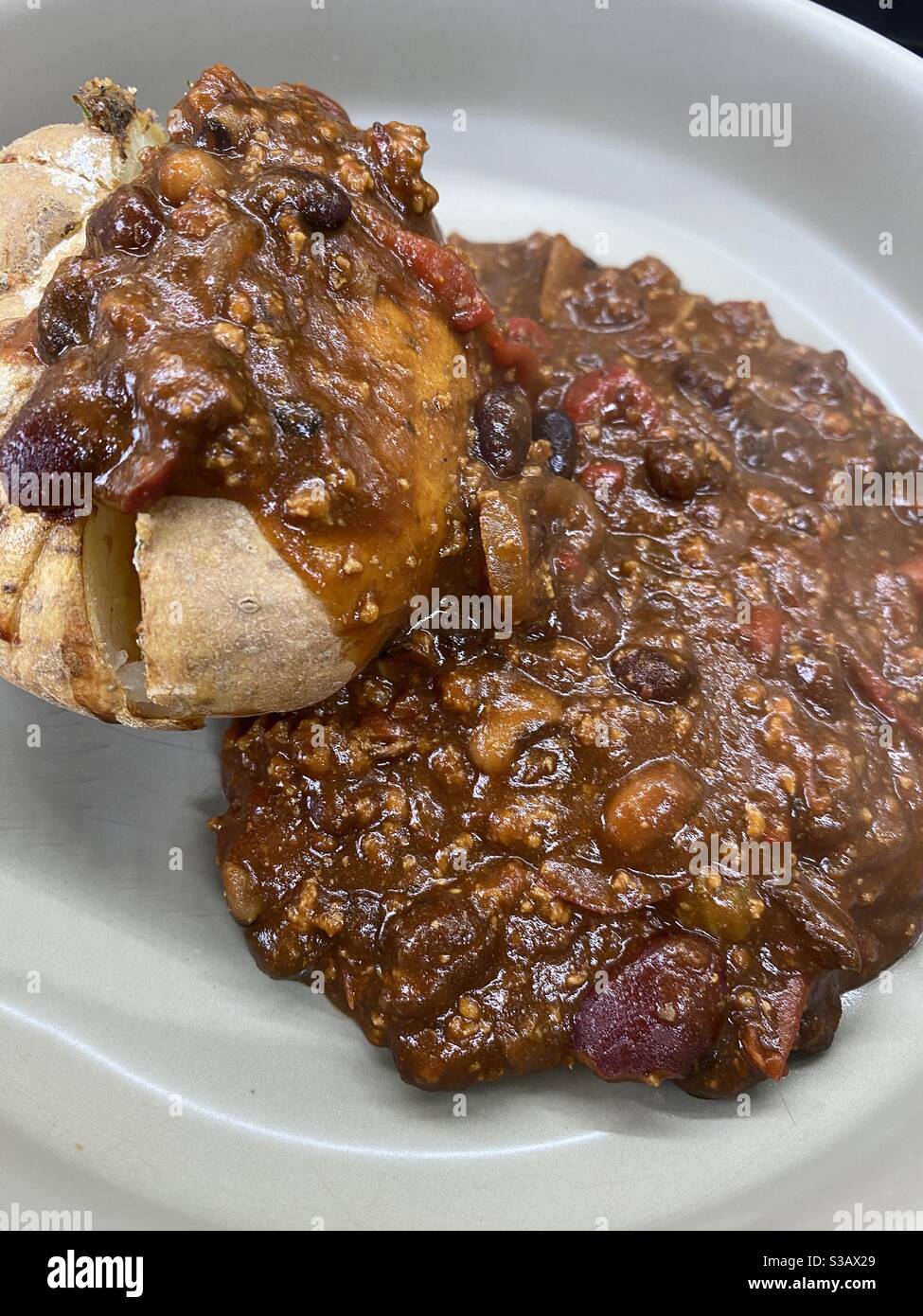Bonfire Peas and Beans Chilli Jacket - Smartphone Captured Stock Image