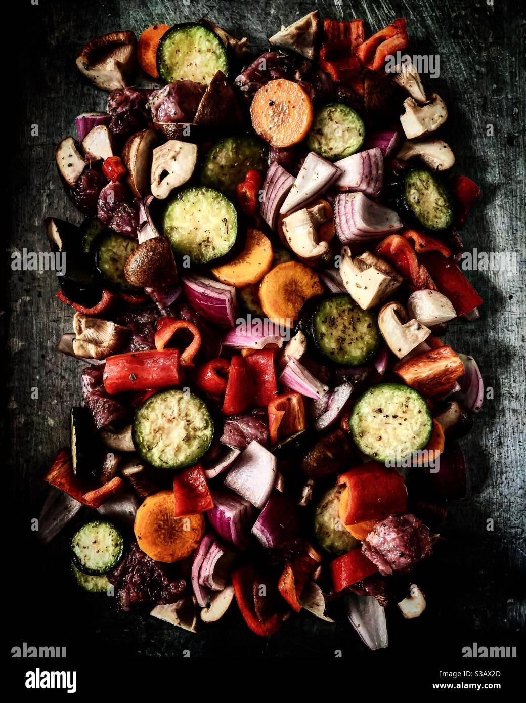 Cooked vegetables Stock Photo