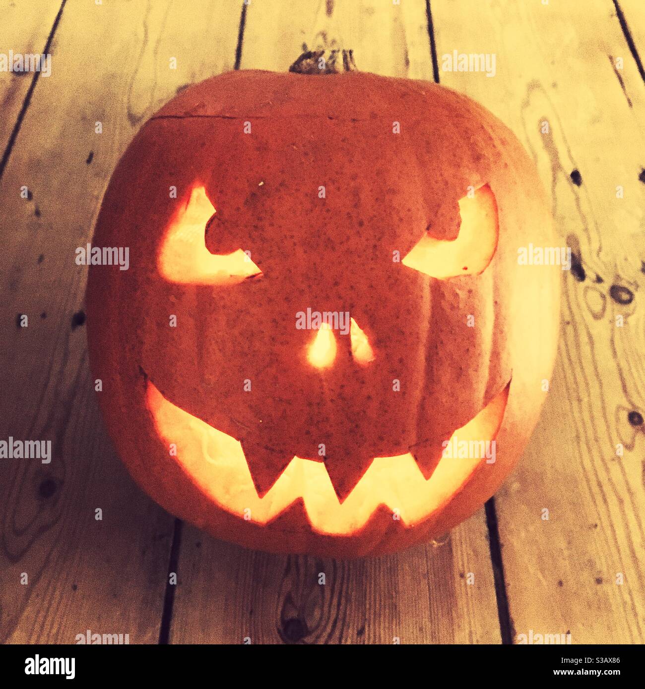 Halloween pumpkin lantern. Stock Photo