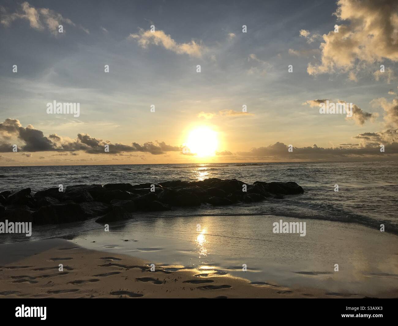 Caribbean sky Stock Photo