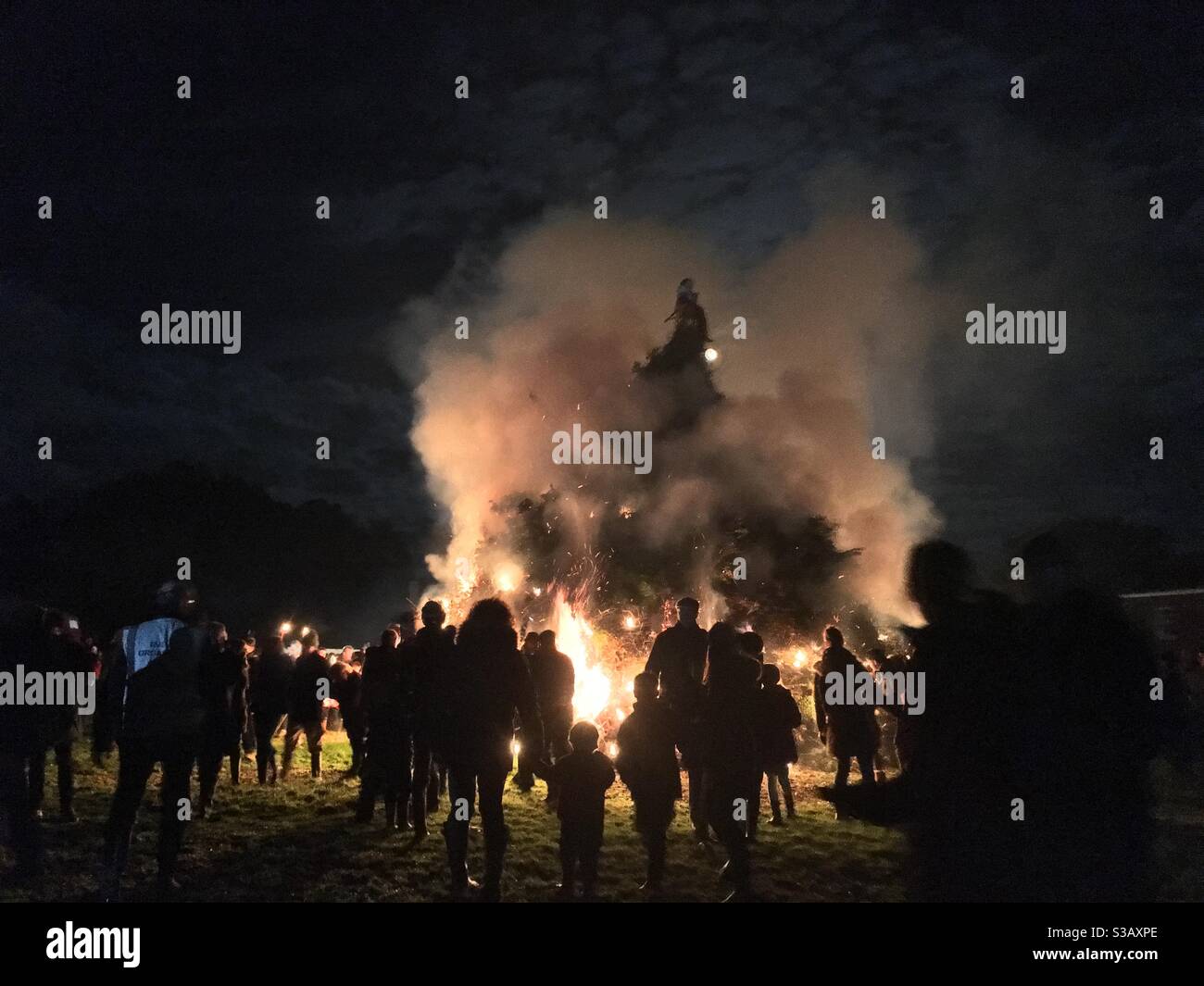 Guy Fawkes night - Smartphone Captured Stock Image