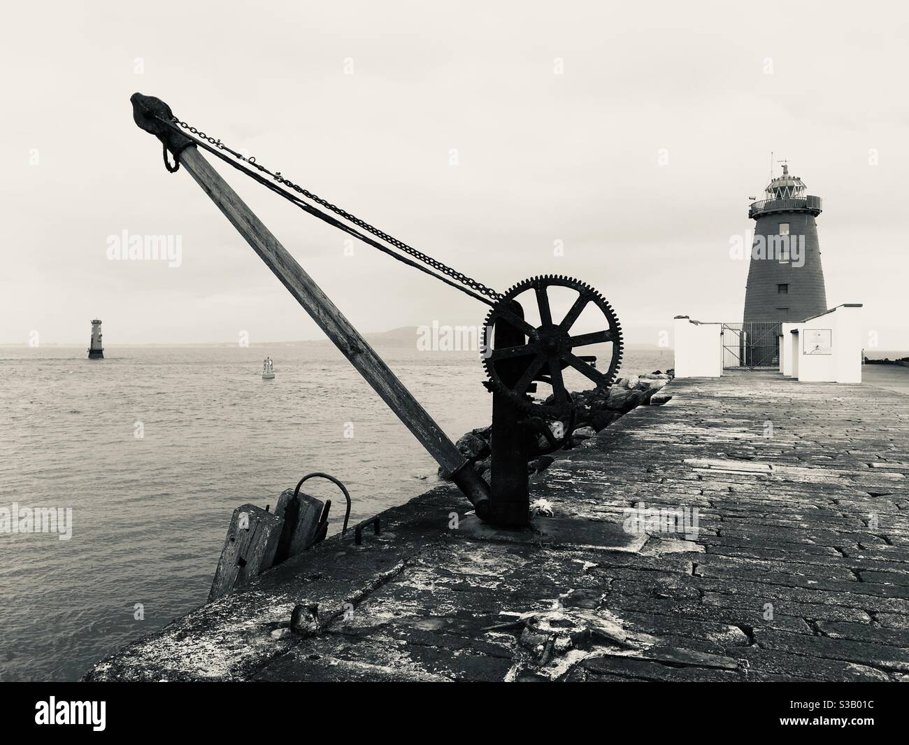 Lighthouse pier - Smartphone Captured Stock Image