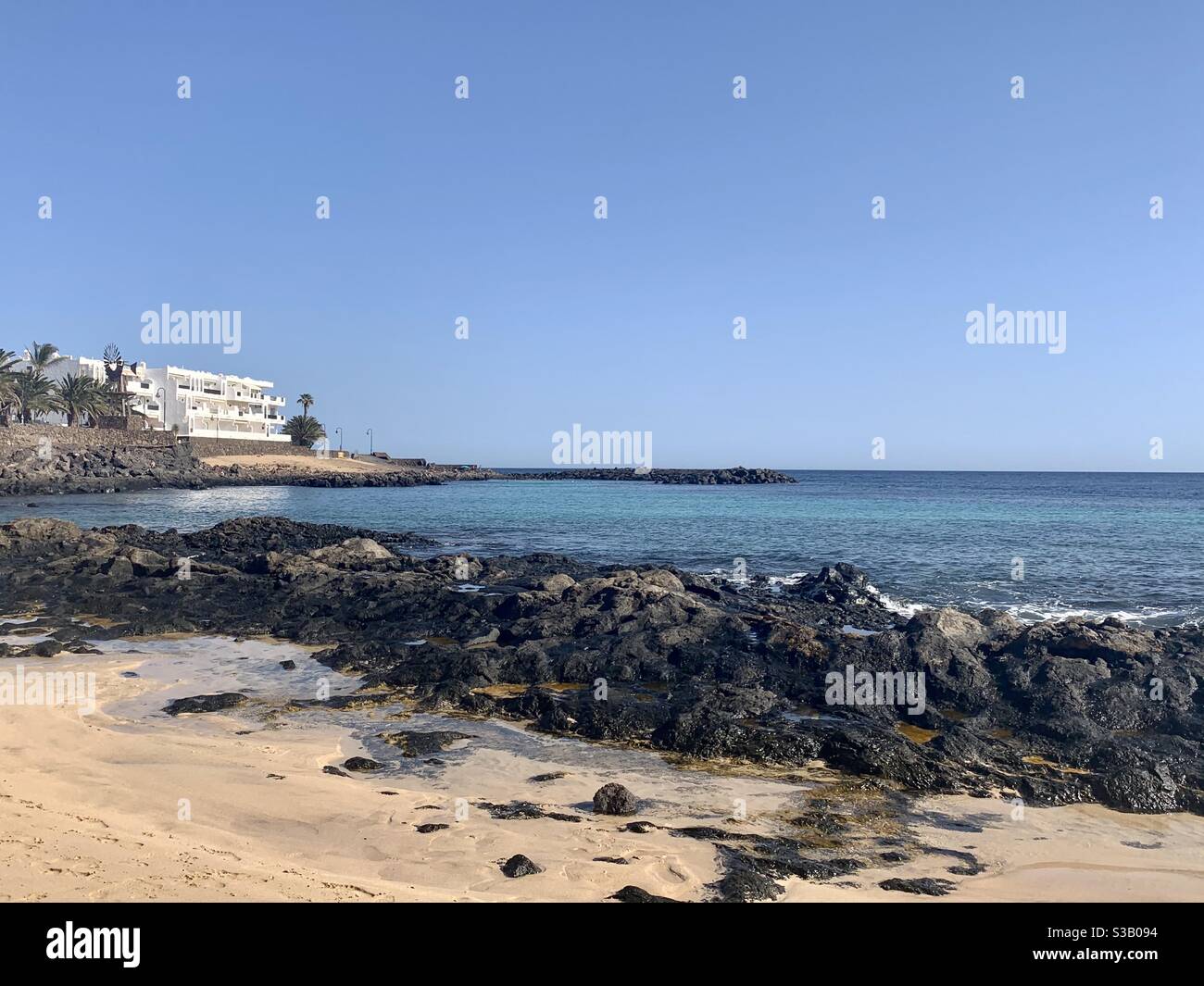 Playa de Jablillo, Costa Teguise, Lanzarote. October 2020 Stock Photo