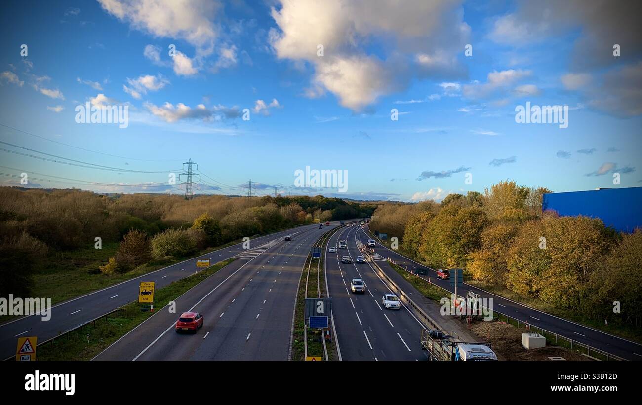 Trees By Motorway High Resolution Stock Photography and Images - Alamy