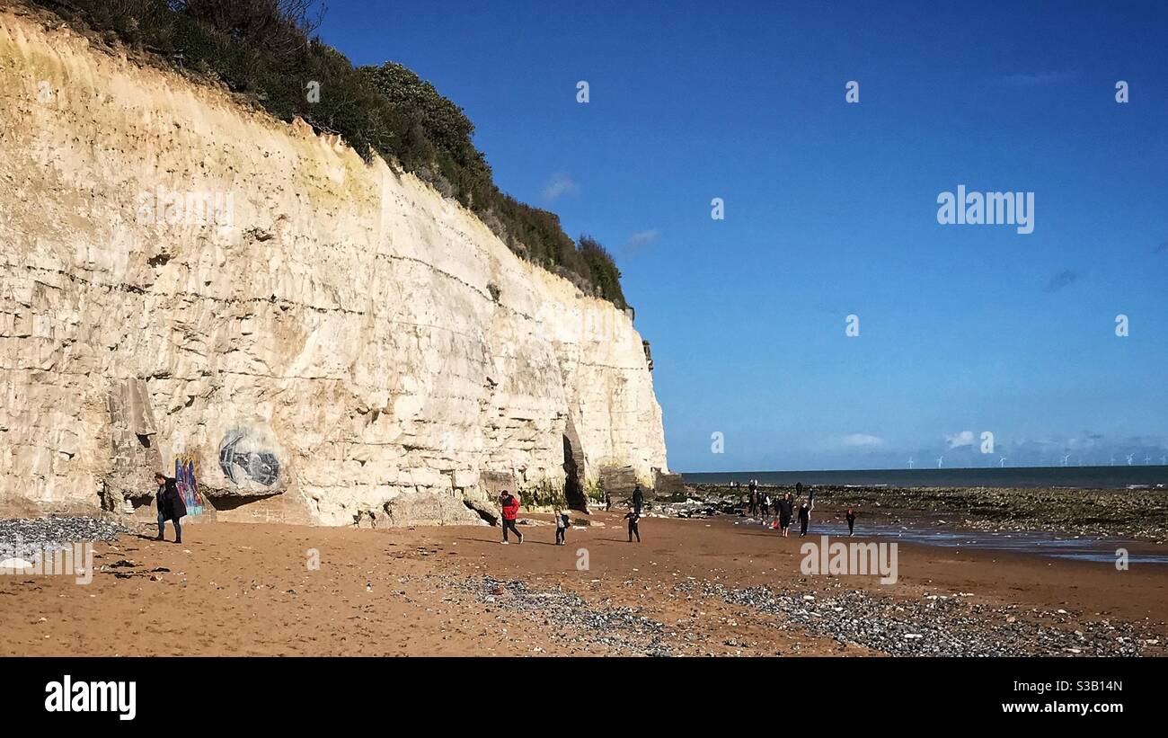 Winter coastal walks - Smartphone Captured Stock Image