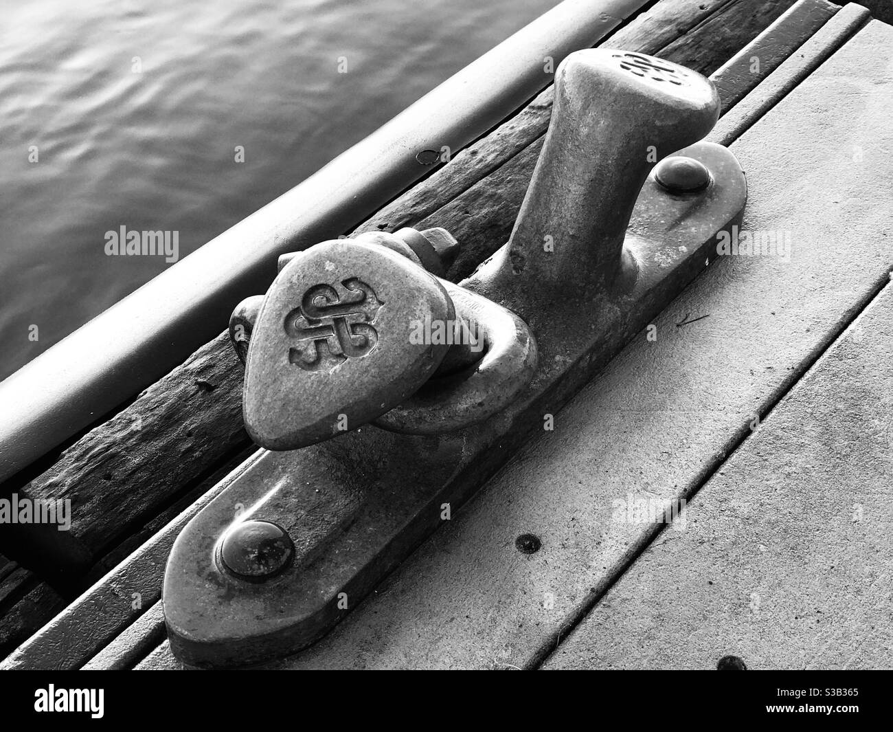 black and white cleat - Smartphone Captured Stock Image