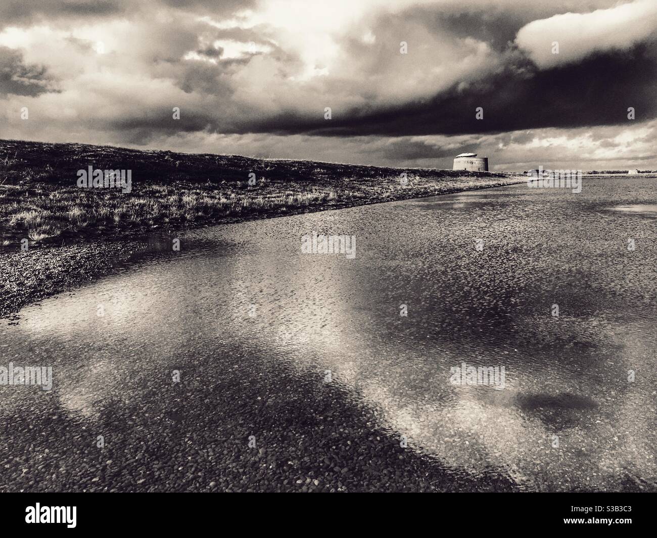 Martello tower Y Bawdsey Suffolk England - Smartphone Captured Stock Image