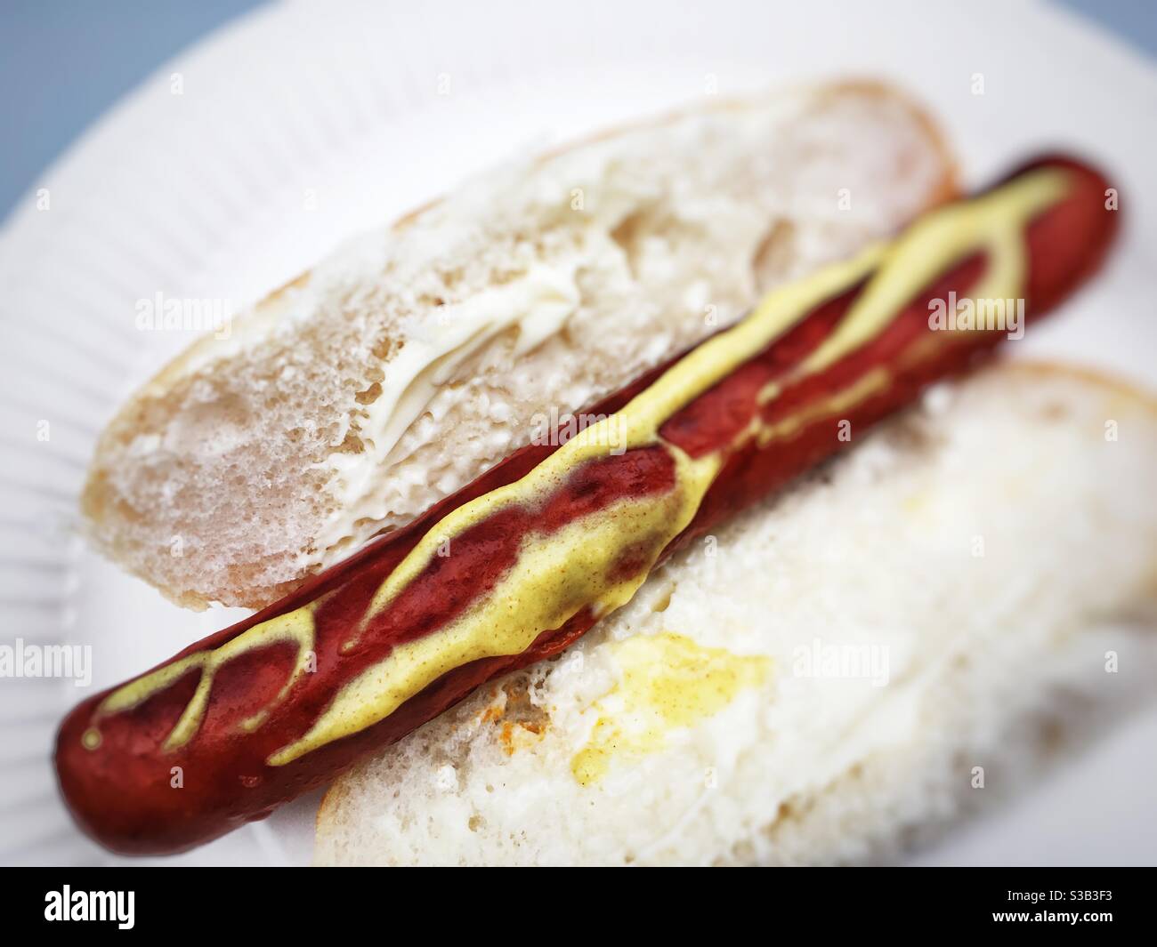 Hotdog with mayonnaise and mustard hi-res stock photography and images ...