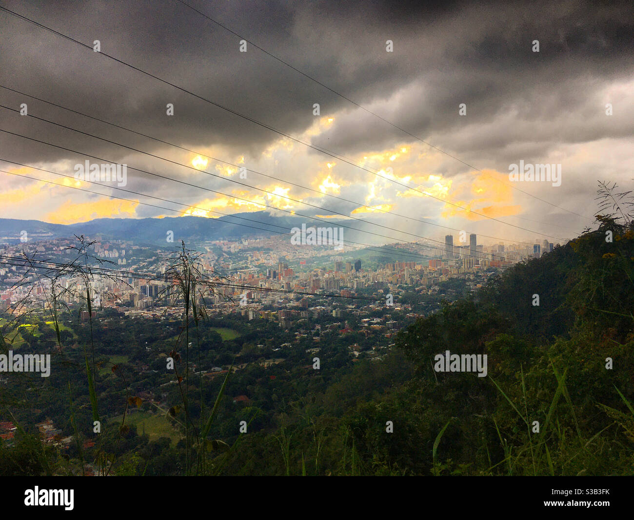 Caracas. Geographic center of the metropolitan area of the city. Venezuela. Stock Photo