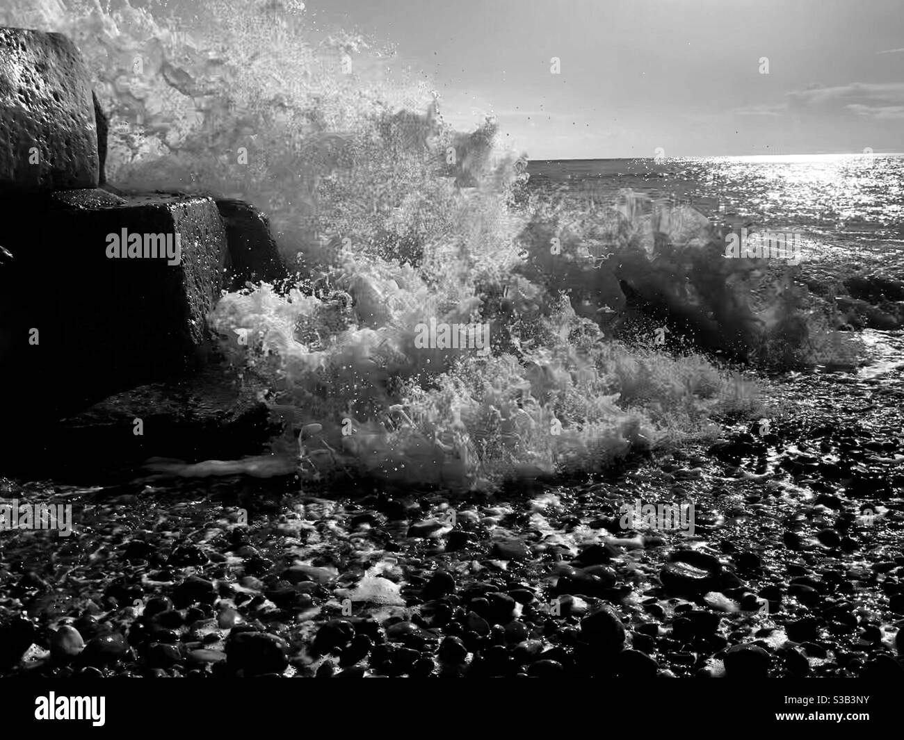 Crashing waves Stock Photo